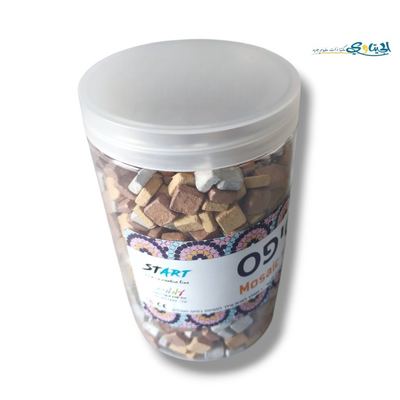 احجار فسيفساء 1*1 سم ملونة 1 كغم