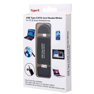 قارئ بطاقة SD USB 3.0 OTG المصغّر USB نوع C قارئ بطاقات Lector SD قارئ بطاقة الذاكرة لقارئ بطاقات Micro SD TF USB Type-C