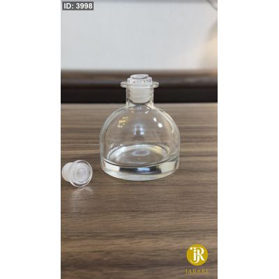 عبوة زجاج للعطر 100Ml & سدادة مطاط رأس أكريليك