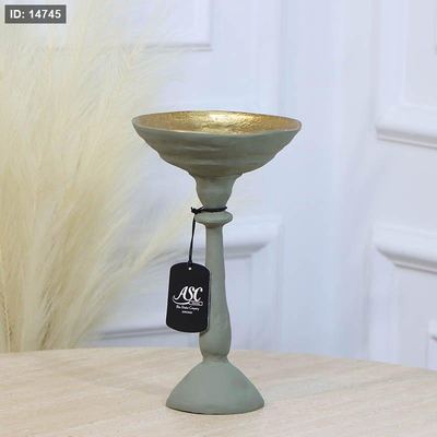 جاط فواكة مدور16سم بستاشيو قاعدة طويل GRG-25957A صغير نحاس هندي %ه11