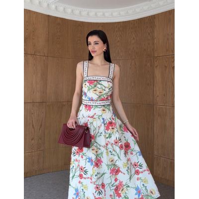 Floral tie - Detail Dress