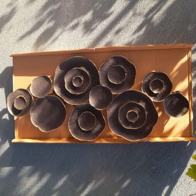 برواز معدن ذهبي اسود دوائر