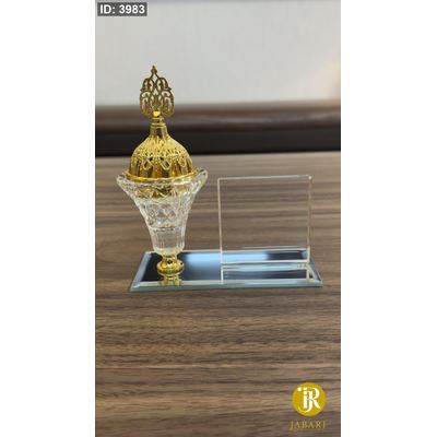 مباخر كرستال قاعدة مرآة & واجهة كرستال ( 13*12*6 سم )