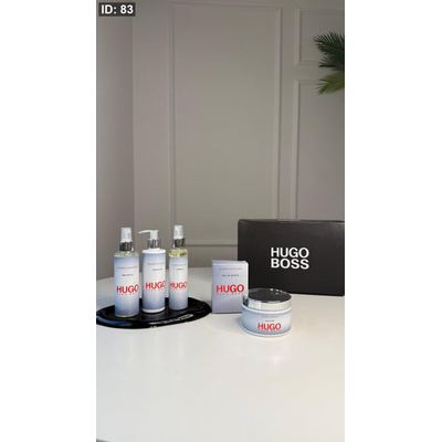 طقم عطر Hugo Boss - رجالي - ٥ قطع / شامل علبة الشركة