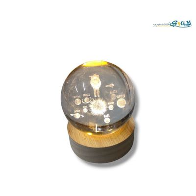تحفة كرة كرستال مضيئة حجم صغير