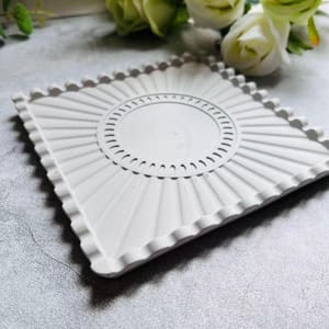 T681 – قالب سيلكون صينية مربع مخطط