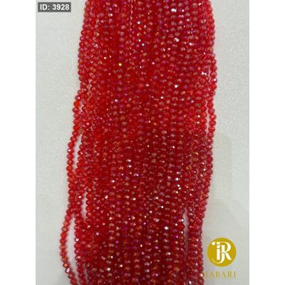 خرز كرستال زجاج سداسي ( 4 ملم )