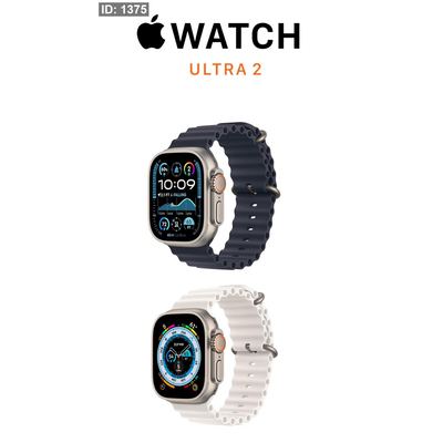 ساعة - Apple Watch / Ultra 2 - كوبي ماستر مع قشاطين اسود و ابيض