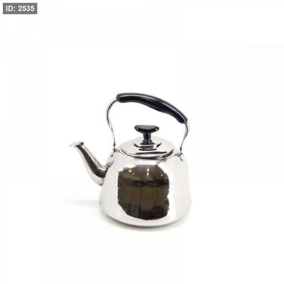 ابريق شاي 1.5لتر ستانلس ستيل فضي يد عظم اسود K003-1.5L +ذ5+