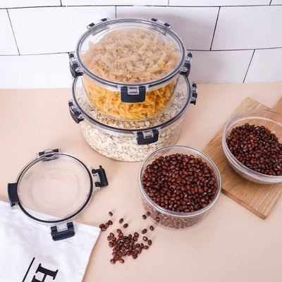 طقم طبروير مدور اكريليك مع غطاء كبس 3 قطع