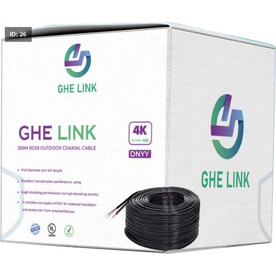 CABLE CAMERA RG59+DC 305M OUTDOOR NYY