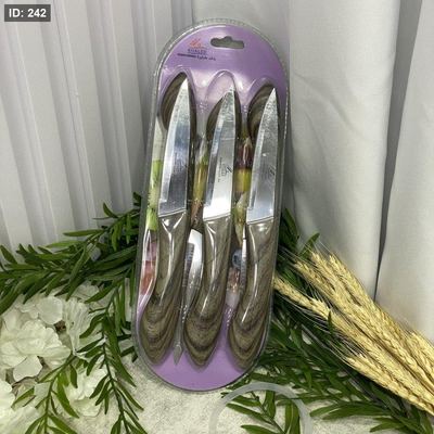 طقم سكاكين 6 قطع يد خشب