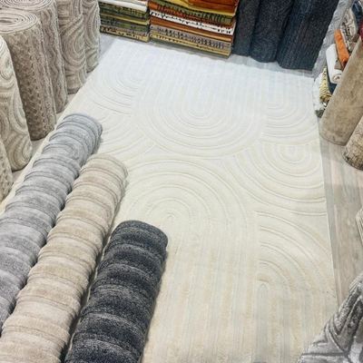 سجاد بكليه بصمة مقاس 200 × 290  لون اوفوايت