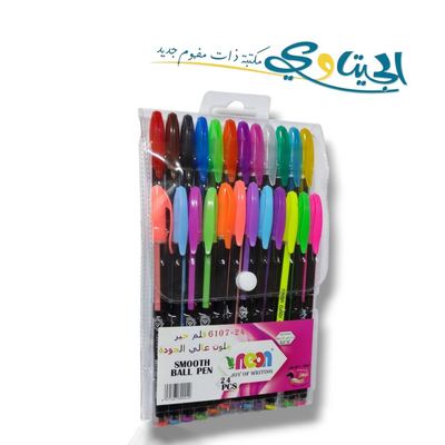 اقلام حبر سائل برق جلتر 24 لون