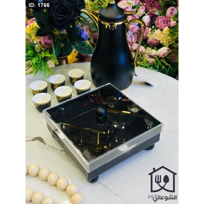 مضيفة مربع اسود غطاء اكروليك