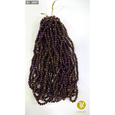 خرز كرستال زجاج سداسي ( 6 ملم )