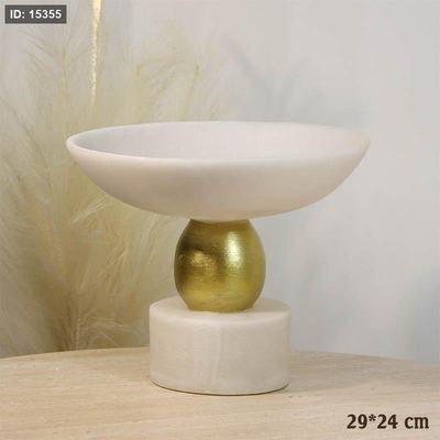 جاط بولاريزن سكري مدور 29*24سم خصر طابة ذهبي بقاعدة A26/12 =ع5