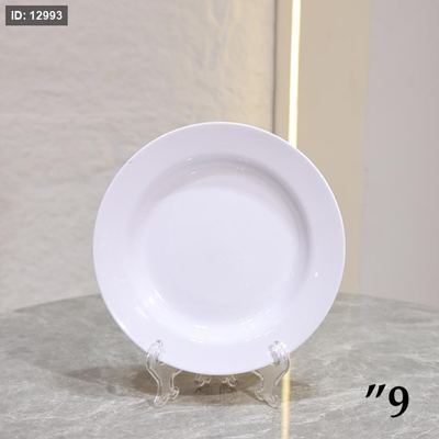 صحن مدور جور9" ميلامين ابيض ASC615-W ++ج