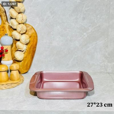 صينية المنيوم مستطيل 27*23 سم خمري حيف عالي K106/6 =ك2