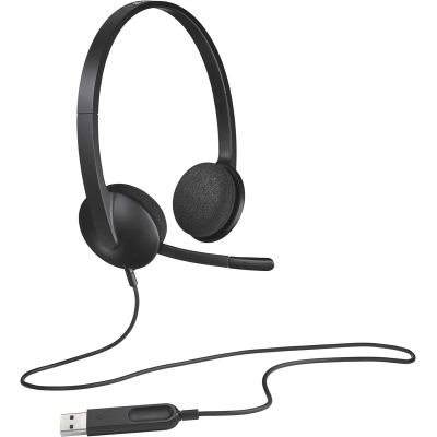 Logitech H340 USB PC Headset with Noise-Cancelling Micسماعة