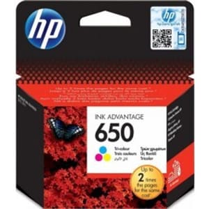 HP 650 Tri-Colour Ink Cartridge حبر الاصلي 650