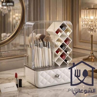 منظم ميك أب / مكياج اكروليك شفاف مقسم مع جرار سحب