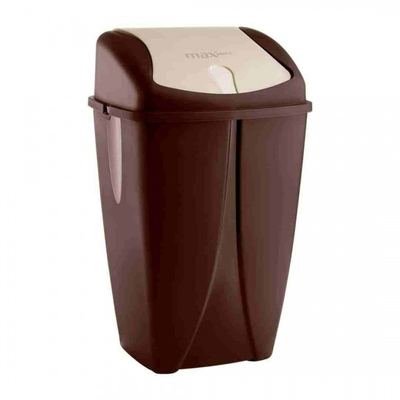 سلة مهملات 25 لتر مع غطاء مروحة شارب بلاستيك max plast موديل 0377
