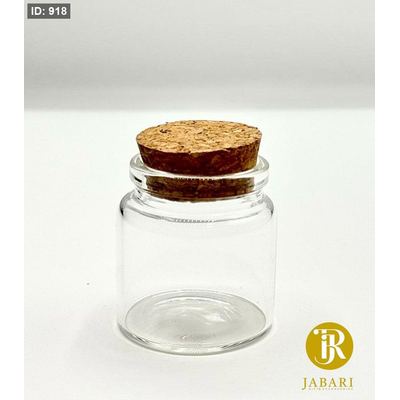 مطربان عسل زجاجي غطاء فلين حجم 50 ml