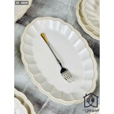جاط رز بورسلان بيج محفر ملكي 32CM