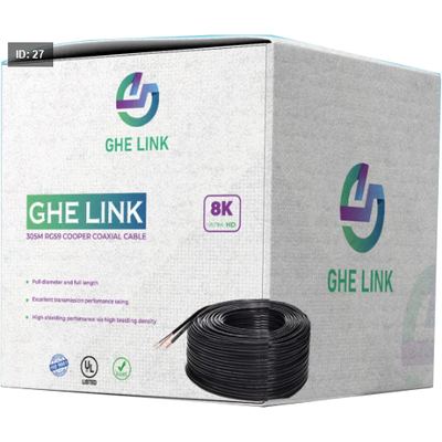 CABLE CAMERA RG59+DC 305M COPPER 8k