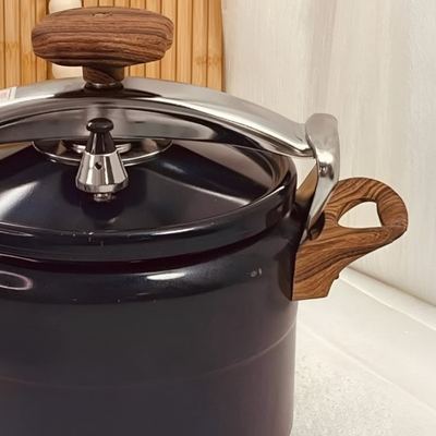 طنجرة ضغط جرانيت اسود ثقيل صب 25 لتر اسود 25L-BLACK