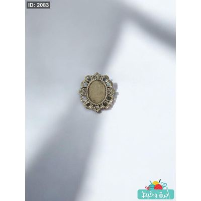 اطار معدني فضي معتق