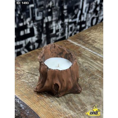 شمعة معطرة جذع شجرة