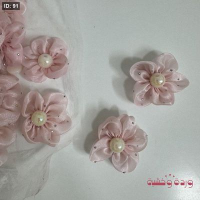 ورد قماش حجم كبير مع لولو لتزيين الشوكولاتة