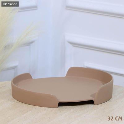 صينية مدور 32سم موكا حيف عالي BR-25156 نحاس هندي %ه11