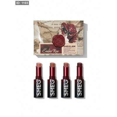 Sheglam Dynamatte Boom Long-Lasting Matte Lipstick (Ember Rose Set)-أحمر شفاه دينامات بوم طويل الأمد غير لامع (مجموعة إم