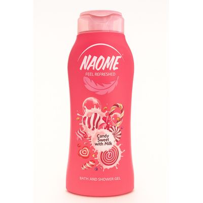 NAOME Feel Refreshed – جل استحمام برائحة الحلوى مع الحليب تركيبة ناعمة تنظف البشرة بفعالية وتتركها حريرية الملمس عطر حلو