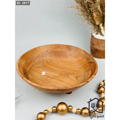 جاط خشب طبيعي مع ارجل هندي 30CM