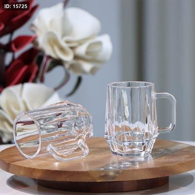 طقم كاسة شاي/12 زجاج مضلع سادة TC5312/B ++ع8