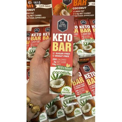 لوح شوكولاتة كيتو بنكهة جوز الهند من ماركة لايت بايت (Lite Bite) وزنه 60 غرام