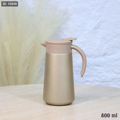 تيرموس 800مل ستانلس ذهبي غطا بلاستك ضغط A13/2 =ع3