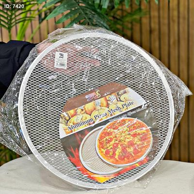صينية بيتزا 38سم شبك مدور المنيوم SM148/10 =ل5