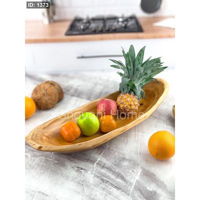 جاط خشب طبيعي فواكه مطاول سفينة
