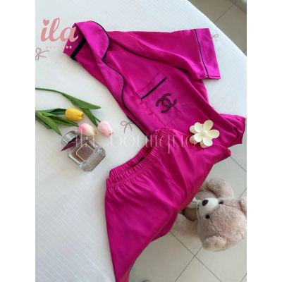 بيجاما CHANEL فوشي نص كم و شورت