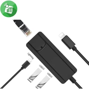 Onten 75002 Lightning Network Adapter with HUB and Charge