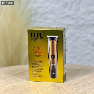 ماكنة HTC حلاقة ذقن A103/2 شاشة رقمية 600ملي امبير برونزي واسود =WW
