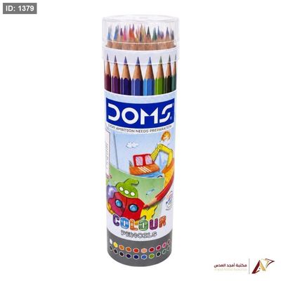 الوان خشب اسطوانه 24 لون DOMS