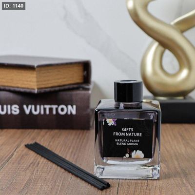 معطر جو سائل 120مل مع عيدان علبة زجاج مربع AC123/1 =ب.ع1