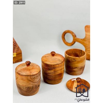 سكرية / مضيفة خشب مانجو طبيعي هندي 12x12CM