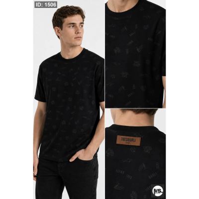 All Over burning T-Shirt Black